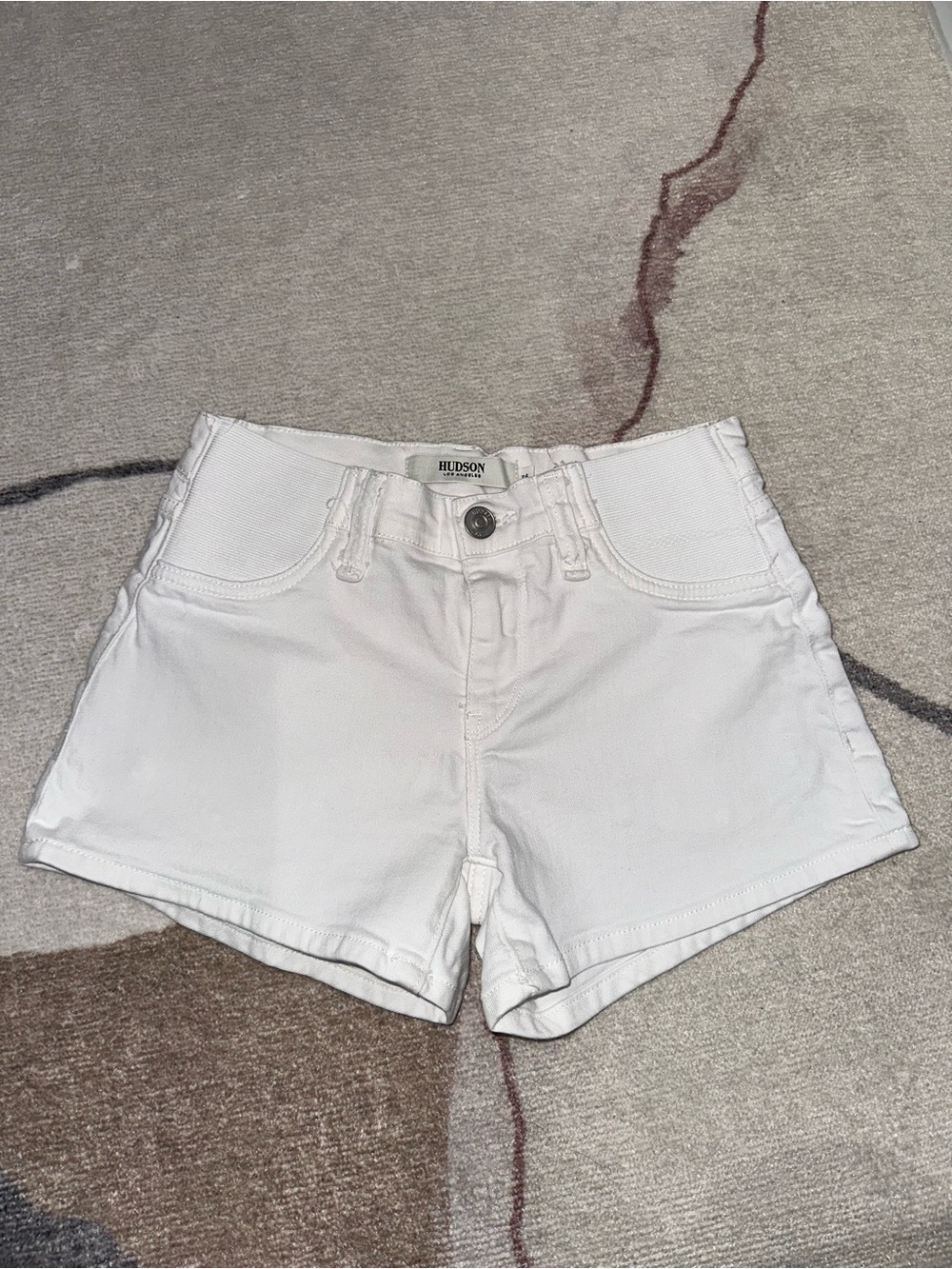 Hudson Jeans White maternity Women's Denim Shorts